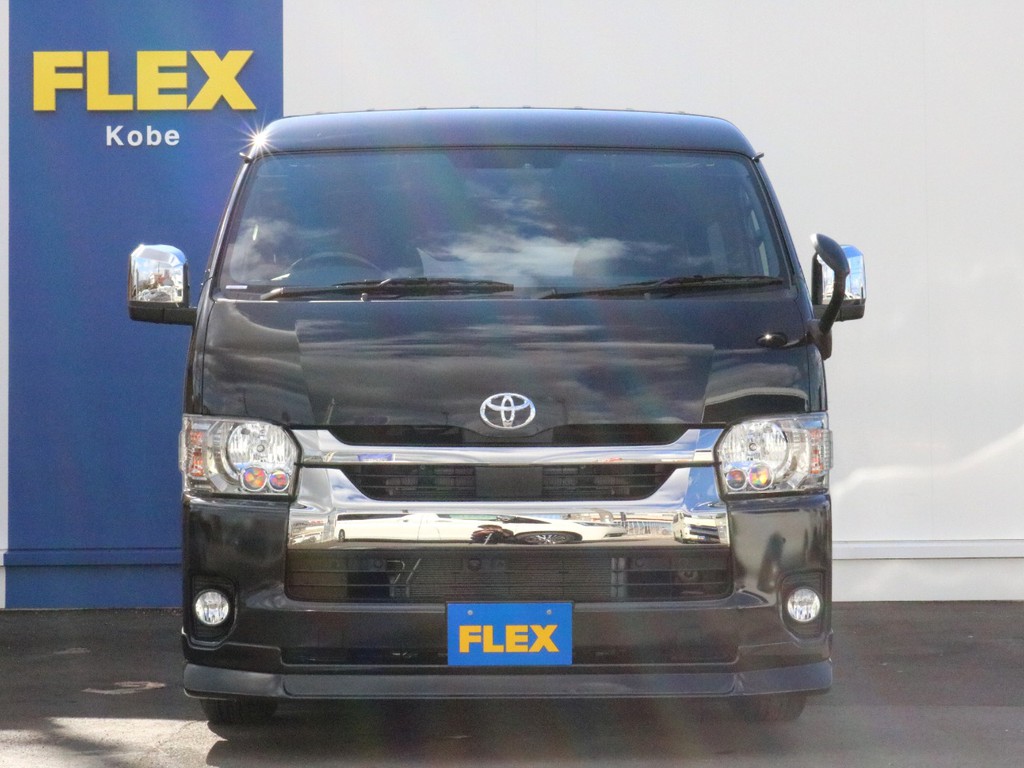 さあ、未登録新車ハイエースワイドバン 車中泊対応 ダークプライムⅡ特別仕様車でお出かけしましょう！　レジャーにも仕事にも使える一台！　ご来店、お問い合わせはＦＬＥＸ神戸店へ！　お早めに！