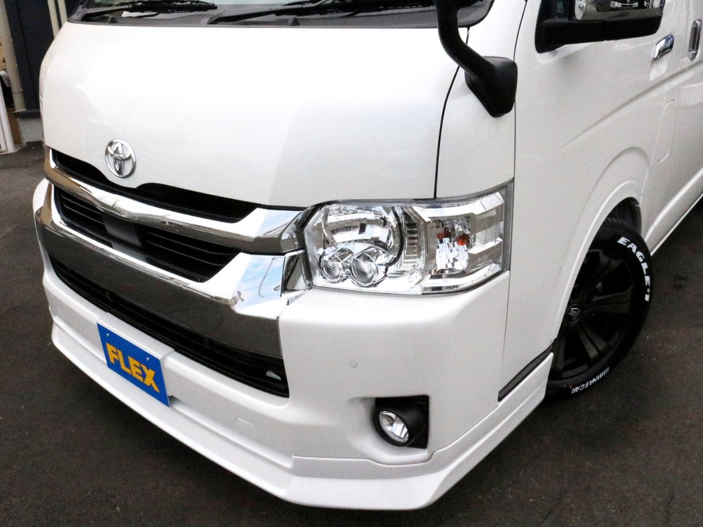 フェイスにはデルフィーノラインフロントリップを装着済み！　フロント回りが引き締まって見えます。