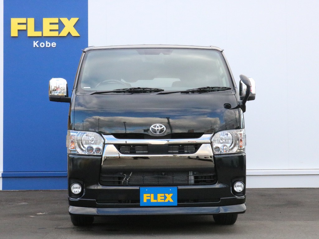 さあ、このままでもカスタムベース車両としても活用できるＦＬＥＸフローリングパッケージでお出かけしましょう！　ご来店お問合せはお早めに！　ハイエース専門店のＦＬＥＸ神戸店まで！