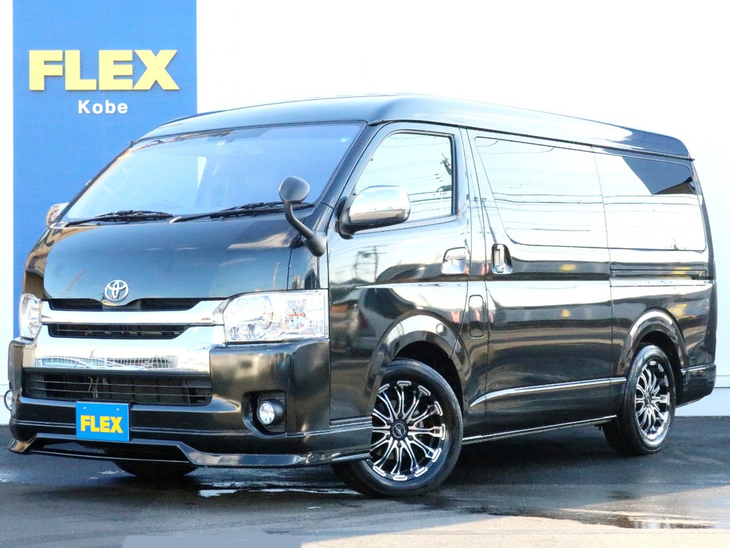 平成２８年式ハイエースワゴンＧＬ 2.7ガソリン４ＷＤ　Ｈｅａｒｔｓベッドキット　全面フローリング施工他内外装カスタム多数！　居住性や乗り心地に特化したお買い得中古車両が入庫しました！　全国納車ＯＫ！