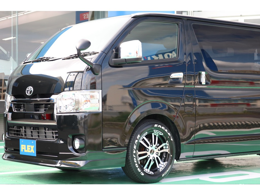 ハイエースの事なら専門店のＦＬＥＸハイエース名古屋店へ！　新車中古車販売は勿論の事、経費が使えるリースやローンを使った販売など新たなハイエースライフを始めるお手伝いを致します！