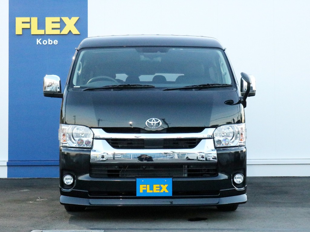 さあ、未登録新車６型ハイエースワゴン テーブル＆フルフラットで送迎にも車中泊にも対応したＦＬＥＸシートアレンジVer2でお出かけしましょう！　ご来店お問合せはFLEXハイエース神戸店まで！　お早めに！