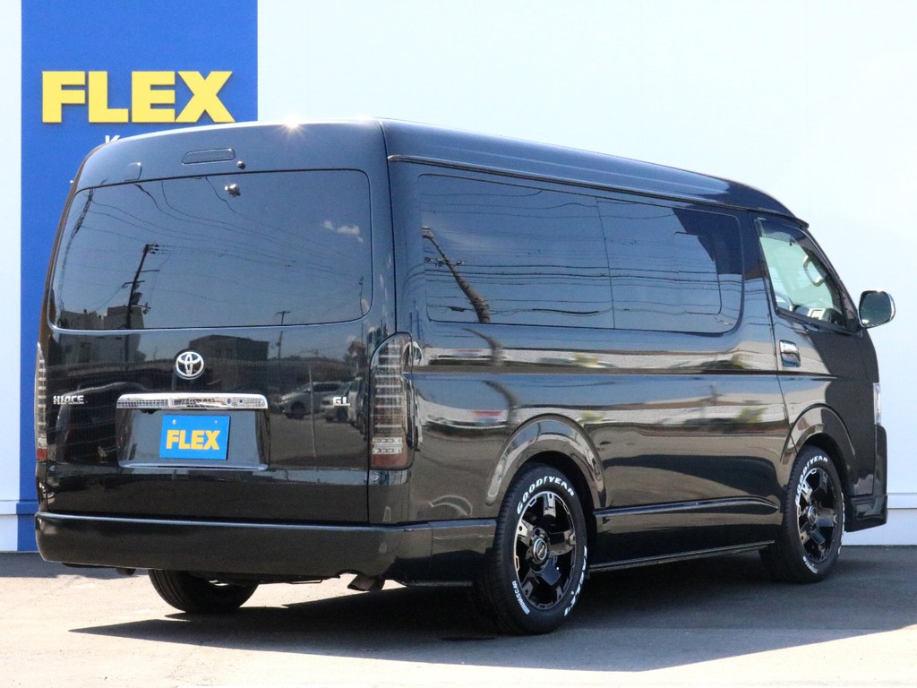 ハイエースの事なら専門店のＦＬＥＸハイエース神戸店へ！　新車中古車販売は勿論、経費が使えるリースやローンを使った販売など新たなハイエースライフを始めるお手伝いを致します！