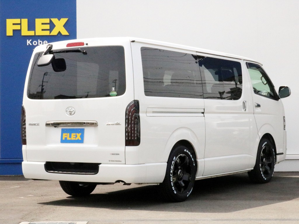 ハイエースの事なら専門店のＦＬＥＸハイエース神戸店へ！　新車中古車販売は勿論、経費が使えるリースやローンを使った販売など新たなハイエースライフを始めるお手伝いを致します！
