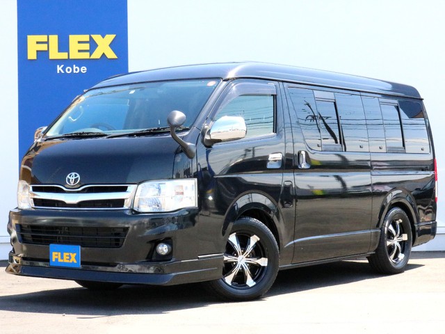 平成24年式　ワイドSGL2.7ガソリン４WD　走行距離4.5万キロワンオーナー車！　８人乗り３ナンバー乗用登録構造変更車輛！　カスタムも充実！　8人乗り特殊配列シートによって様々な使い方が可能！