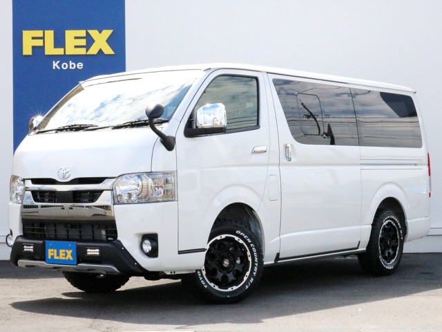 ☆ハイエースVディーゼル４WD　DPⅡ特別仕様オフロードライトカスタムPKG☆　ロックケリー＆オープンカントリータイヤを装着しました！　乗り出しが高めのディーゼル４WDをお求め易くパッケージ！