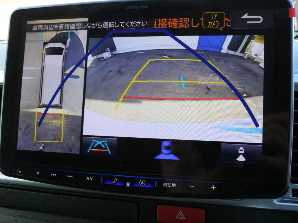 BIG-X11インチナビを搭載！　パノラミックビューモニター、バックカメラの映像はナビモニターに描写されます。