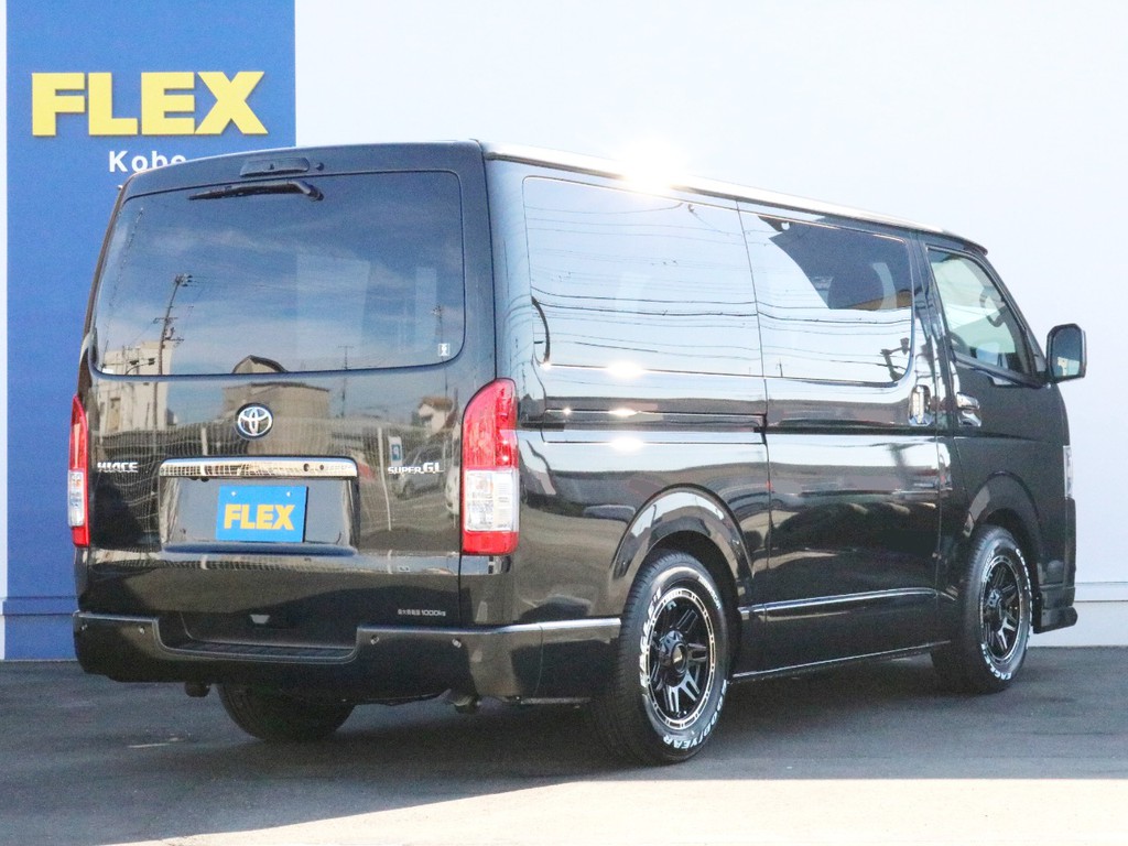 ハイエースの事なら専門店のＦＬＥＸハイエース神戸店へ！　新車中古車販売は勿論、経費が使えるリースやローンを使った販売など新たなハイエースライフを始めるお手伝いを致します！