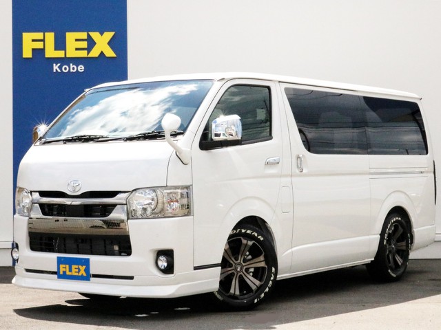 ☆未登録新車ハイエースV　ライトカスタムパッケージ☆　両側パワースライドドア付きダークプライムⅡ特別仕様車に人気アイテム多数装着！　お求めやすい価格で新車ハイエースバンをご提供！