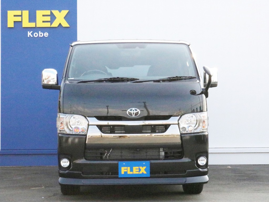 さあ、ハイエースバン2.8ディーゼル２WD【FLEXライトカスタム】でお出かけしましょう！　追加カスタムも歓迎！　現車がある今がチャンス！　ご来店お問い合わせはFLEXハイエース神戸店まで！