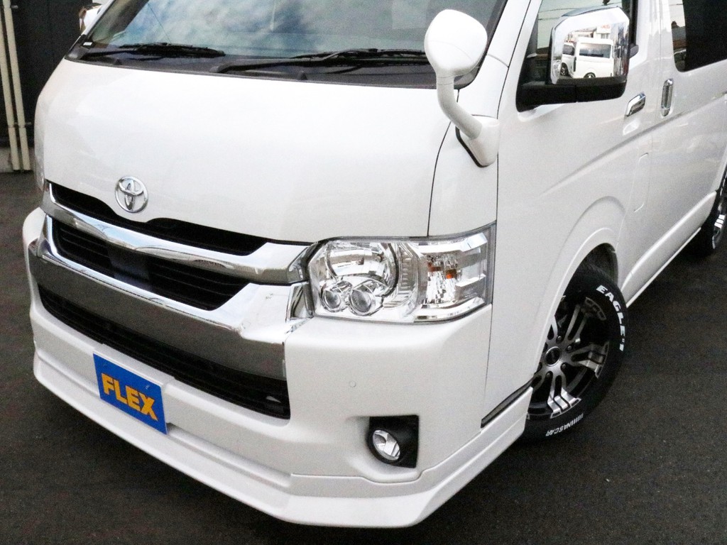 FLEX オリジナルデルフィーノラインフロントリップを装着済み！　フェイス回りが引き締まって見えます。