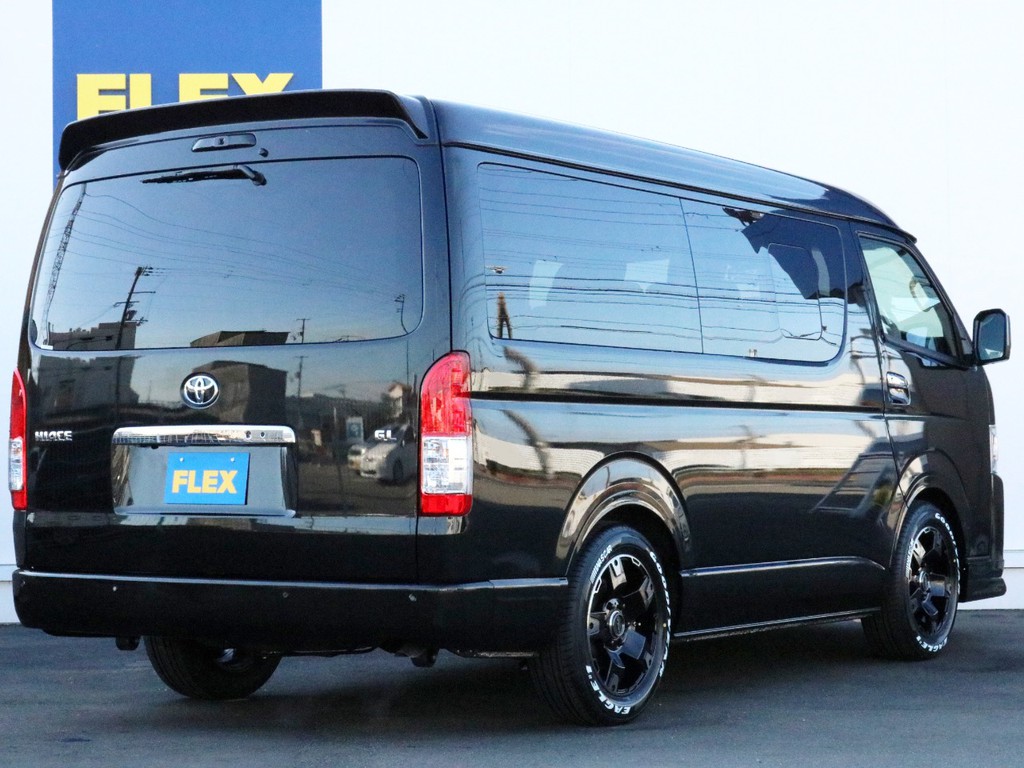 ハイエースの事なら専門店のFLEXハイエース神戸店へ！　新車中古車販売は勿論、経費が使えるリースやローンを使った販売など新たなハイエースライフを始めるお手伝いを致します！