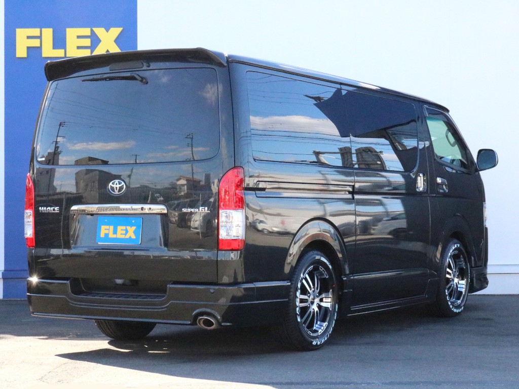 ハイエースの事なら専門店のＦＬＥＸハイエース神戸店へ！　新車中古車販売は勿論、経費が使えるリースやローンを使った販売など新たなハイエースライフを始めるお手伝いを致します！