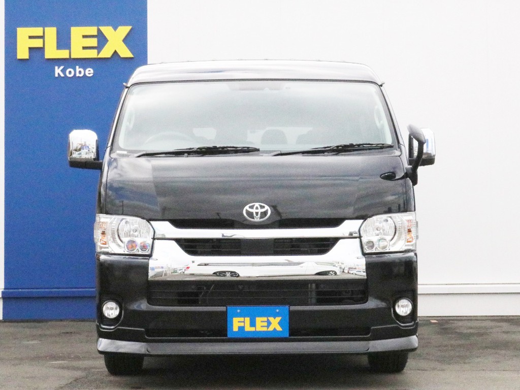 さあ、ゼロワゴンベッドキットを搭載した未登録新車ワゴンGLでお出かけしましょう！　新車不足と人気車種の為、ご来店お問合せはお早めに！　ハイエース専門店のFLEX神戸店まで！