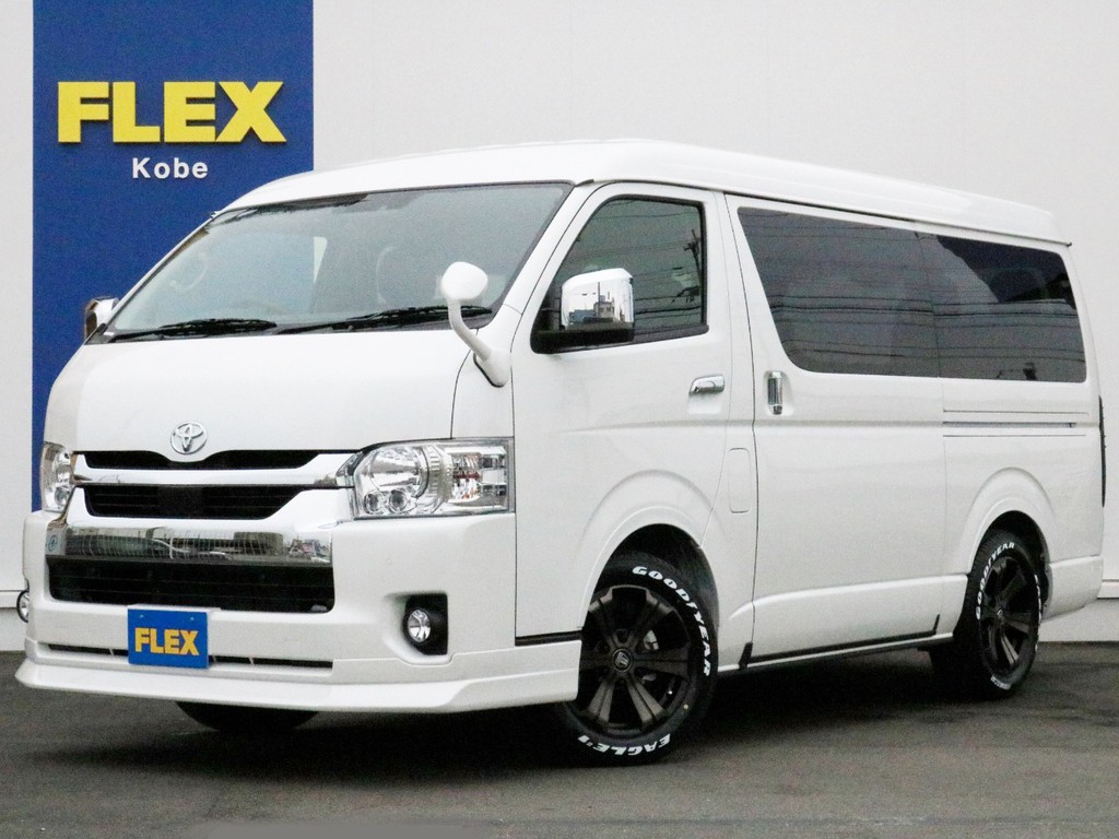 ☆未登録新車☆　FLEXコンプリートナビパッケージ完成！　オリジナルパーツを中心に厳選アイテムでカスタムコンプリート！　10人乗りなので旅行や送迎に適しています。全国陸送納車可能です！