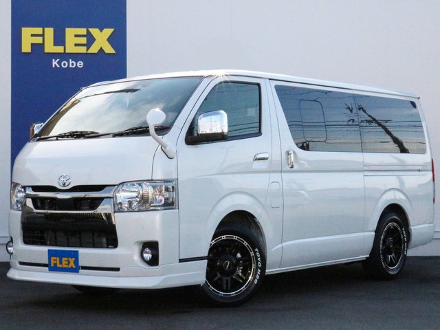 ☆未登録新車☆　ハイエースVスーパーGL　ダークプライムⅡ特別仕様をベースに【FLEXシートアレンジVer4】　二の字ベッド＆フローリング施工！　車中泊に対応したバン専用のシートアレンジです。