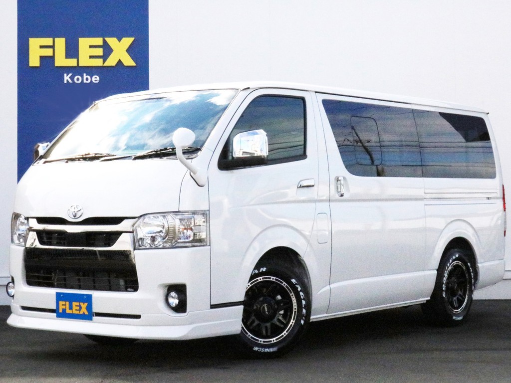 ☆未登録新車☆　ハイエースＶ2.8ディーゼルターボをベースにワンちゃんと一緒に旅を楽しめるドッグバンパッケージがFLEXハイエース神戸店に完成しました！