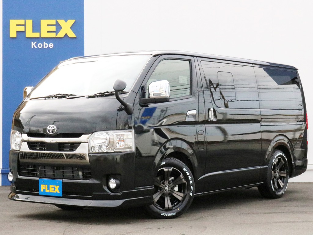 ☆未登録新車☆　ハイエースVガソリン２WD　ダークプライムⅡ特別仕様をFLEXライトカスタムパッケージ！　全国陸送納車OK！