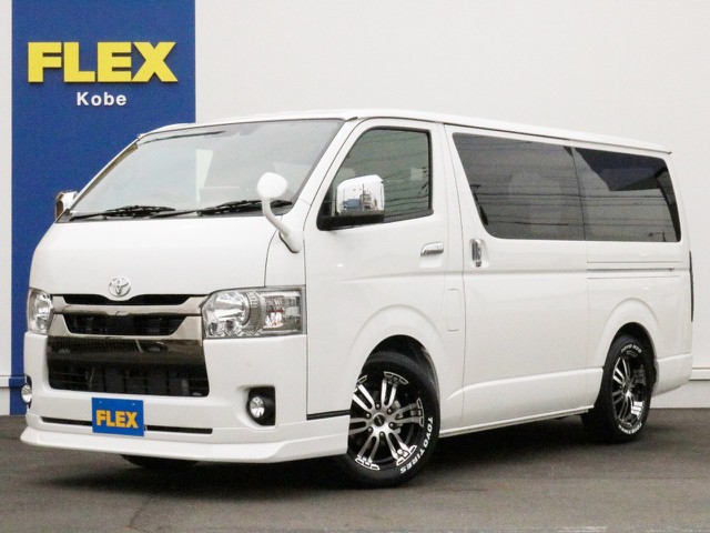 ☆未登録新車☆　ハイエースVディーゼルターボ2WD　ダークプライムⅡ特別仕様車をFLEXライトカスタムパッケージ！　車中泊対応のベッドキットType2を装備！　全国陸送納車OK！