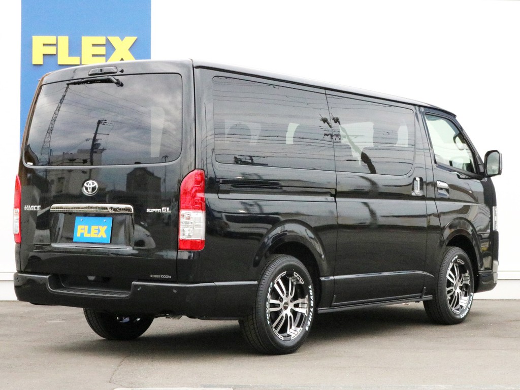 ハイエースの事なら専門店のFLEXハイエース神戸店へ！　新車中古車販売は勿論、経費が使えるリースやローンを使った販売など新たなハイエースライフを始めるお手伝いを致します！