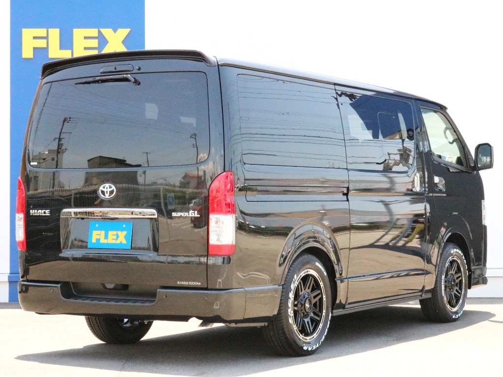 ハイエースの事なら専門店のFLEXハイエース神戸店へ！　新車中古車販売は勿論、経費が使えるリースやローンを使った販売など新たなハイエースライフを始めるお手伝いを致します。