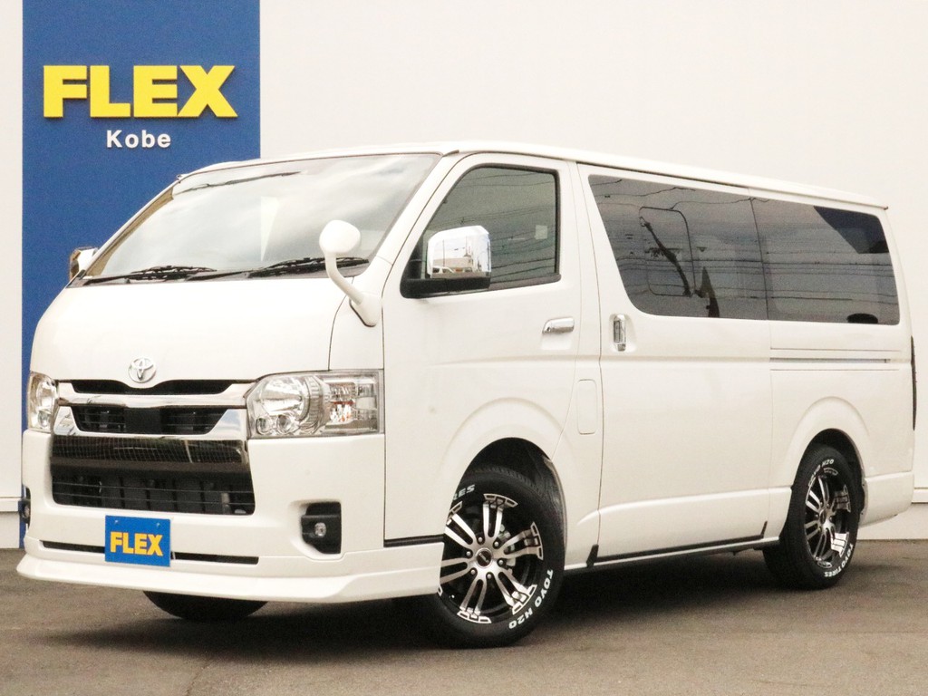 ☆未登録新車☆　ハイエースVディーゼルターボ4WDダークプライムⅡ特別仕様車に、ベッドキットType2を搭載！　車中泊にも対応した一台！　即納車、全国陸送OK！