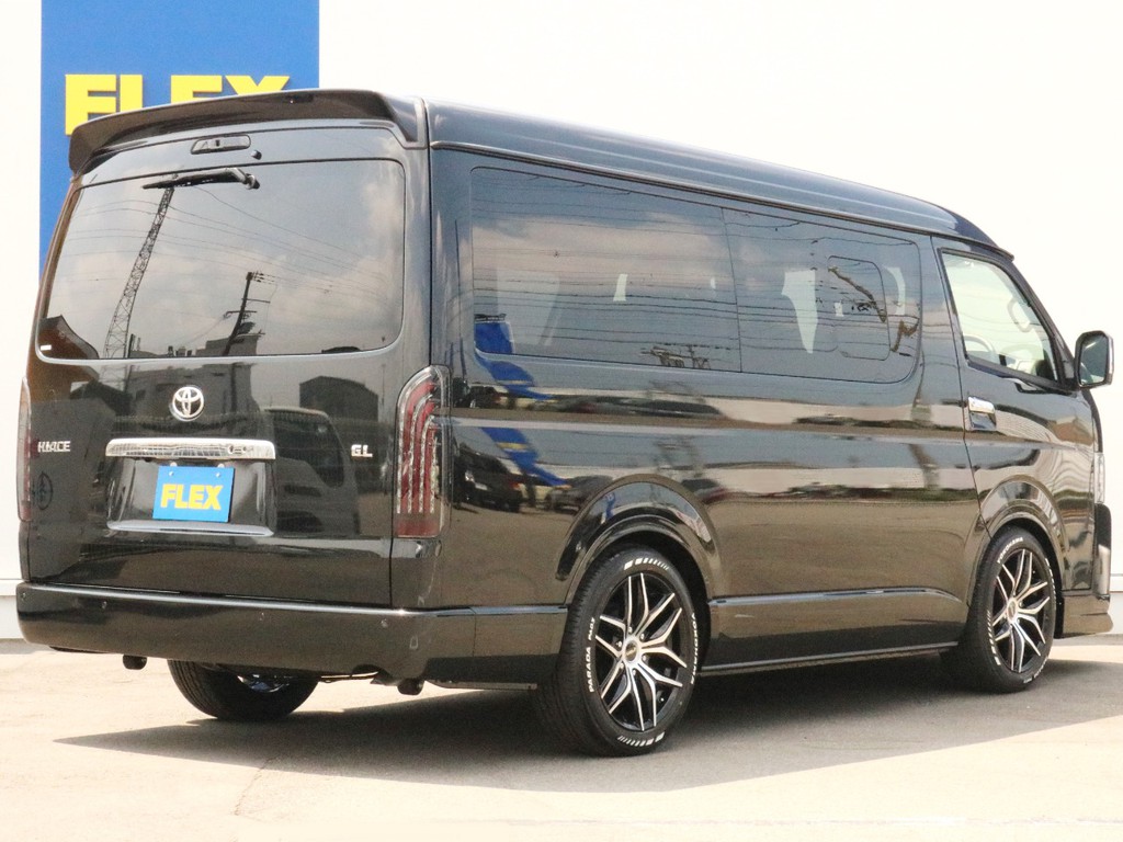 ハイエースの事なら専門店のFLEXハイエース神戸店へ！　新車中古車販売は勿論、経費が使えるリースやローンを使った販売など新たなハイエースライフを始めるお手伝いを致します！