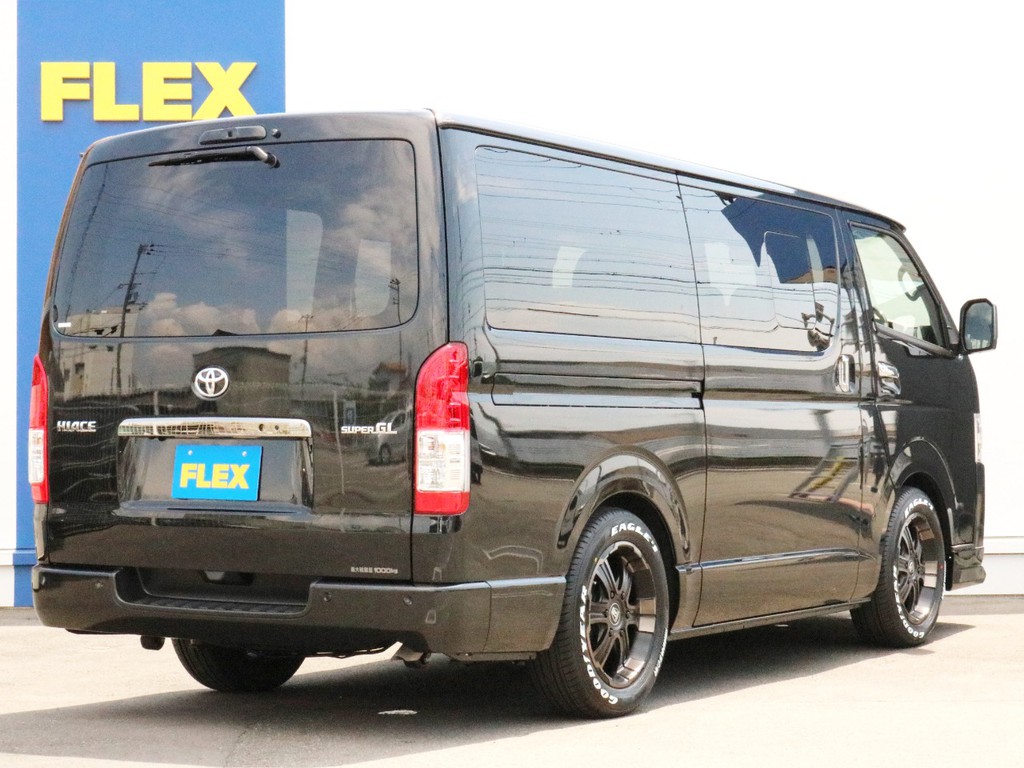 ハイエースの事なら専門店のFLEXハイエース神戸店へ！　新車中古車販売は勿論、経費が使えるリースやローンを使った販売など新たなハイエースライフを始めるお手伝いを致します！