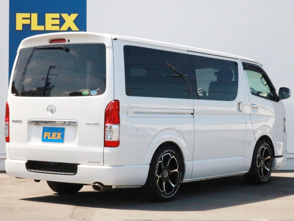 ハイエースの事なら専門店のFLEXハイエース神戸店へ！　新車中古車販売は勿論、経費が使えるリースやローンなど新たなハイエースライフを始めるお手伝いを致します！