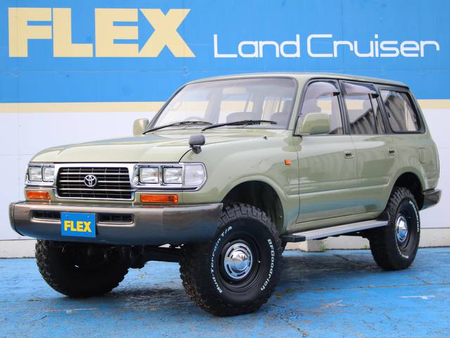 NEWペイントシダーグリーン☆後期型☆新品角目４灯☆ナロー換装☆新品３インチリフトアップ☆新品ＤＥＡＮ１６インチＡＷ☆新品ＢＦＧ２５５タイヤ☆新品クリスタル灯火類☆新品ブラックシートカバー☆