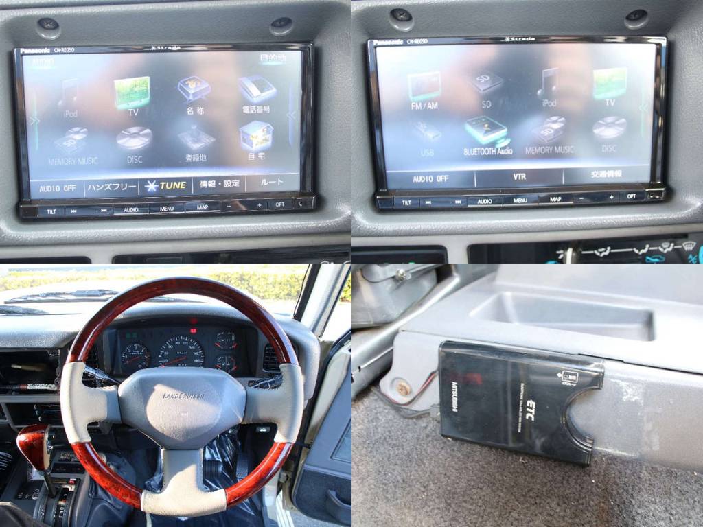 新品ストラーダナビ☆ＥＴＣ☆新品ウッドコンビステアリング