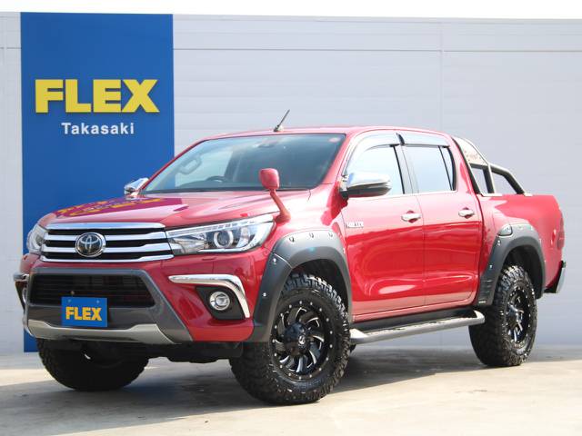 買取直販車☆純正レッドメタリック☆ノーマル車高☆ＦＵＥＬ１７インチＡＷ☆ＮＩＴＴＯタイヤ☆ＴＲＤオーバーフェンダー、スポーツバー☆ベッドライナー☆フルセグナビ☆バックカメラ☆ＥＴＣ☆