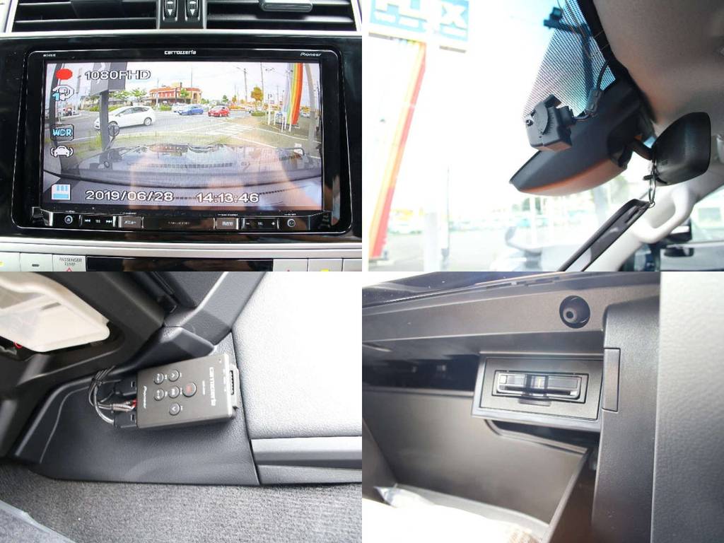 新品ナビ連動型ドライブレコーダー☆助手席足元のスイッチでも操作できます☆新品ＥＴＣ☆