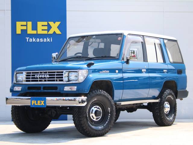 買取直販☆オールペイントブルー☆リフトアップ☆ＭＴ☆輸出用１５インチホイール☆新品ＢＦＧ３３タイヤ☆新品メッキグリル、メッキバンパー☆新品ブラックシートカバー☆