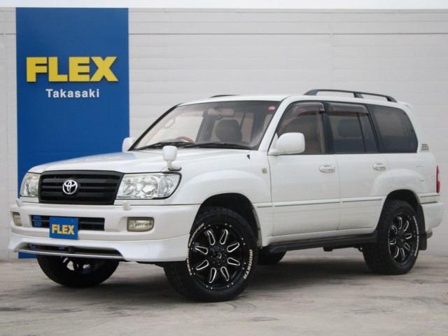 買取直販車☆純正パールホワイト☆中期型５速ＡＴ☆新品ＬＥＸＸＥＬ１７インチＡＷ☆新品ＭＯＮＳＴＡタイヤ☆新品グリル☆ガナドール２本出しマフラー☆ガナドールヒッチメンバー☆新品シートカバー☆