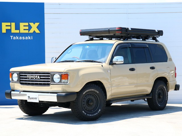 NEWペイントベージュ☆マルチレス☆新品丸目換装☆新品DEANホイール☆新品ＢＦＧタイヤ☆新品ウッドコンビステアリング☆ウッドコンビシフトノブ☆純正ビルトインＥＴＣ☆クルコン☆ルーフトップテント☆