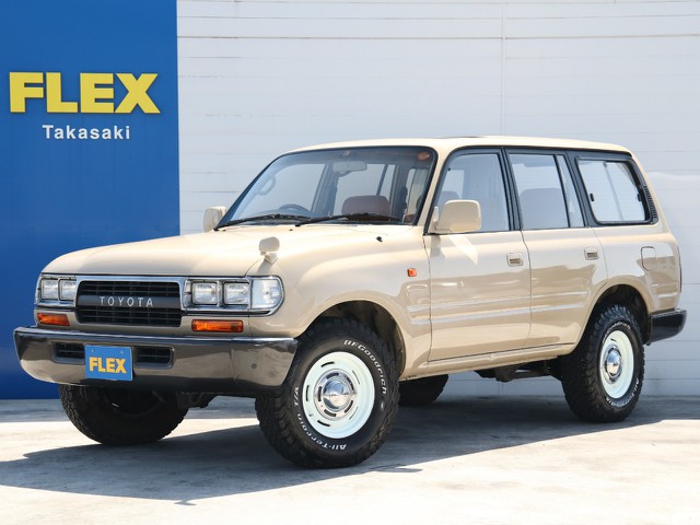 オールペイントベージュ☆ＶＸ－ＬＴＤ☆４．５Ｌガソリン☆１ナンバー☆角目換装☆ＤＥＡＮ１６インチＡＷ☆ＢＦＧ２３５タイヤ☆社外ナビ☆Ｂカメラ☆ＥＴＣ☆ベージュシートカバー　サンルーフ　クルコン