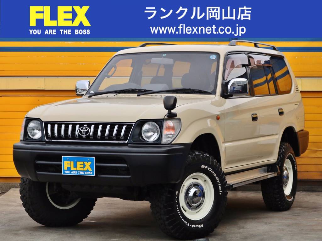 ランクルプラド９５　NEWペイント×サンドベージュ　２インチリフトＵＰ　新品タイヤ＆ホイール