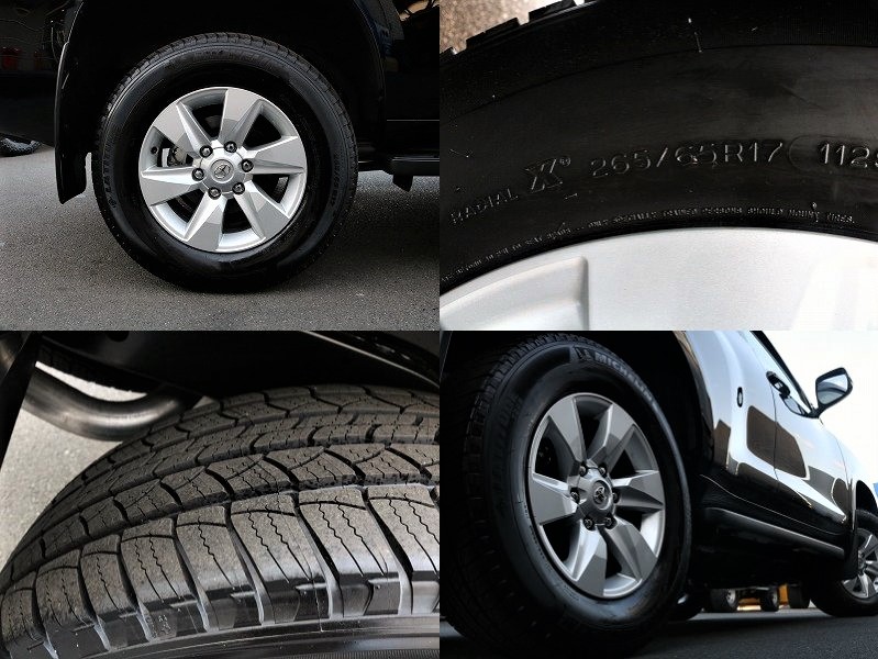 純正17インチAWにミシュラン265/65R17が標準装備です♪