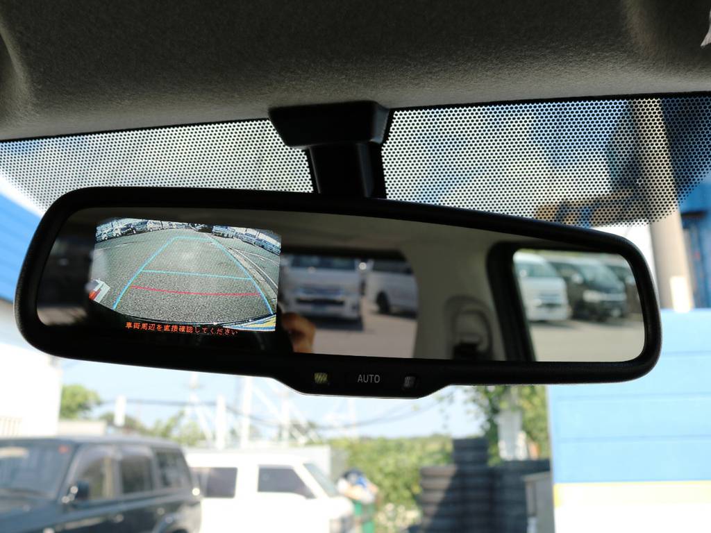 メーカーオプション　バックモニター内蔵自動防眩インナーミラー！