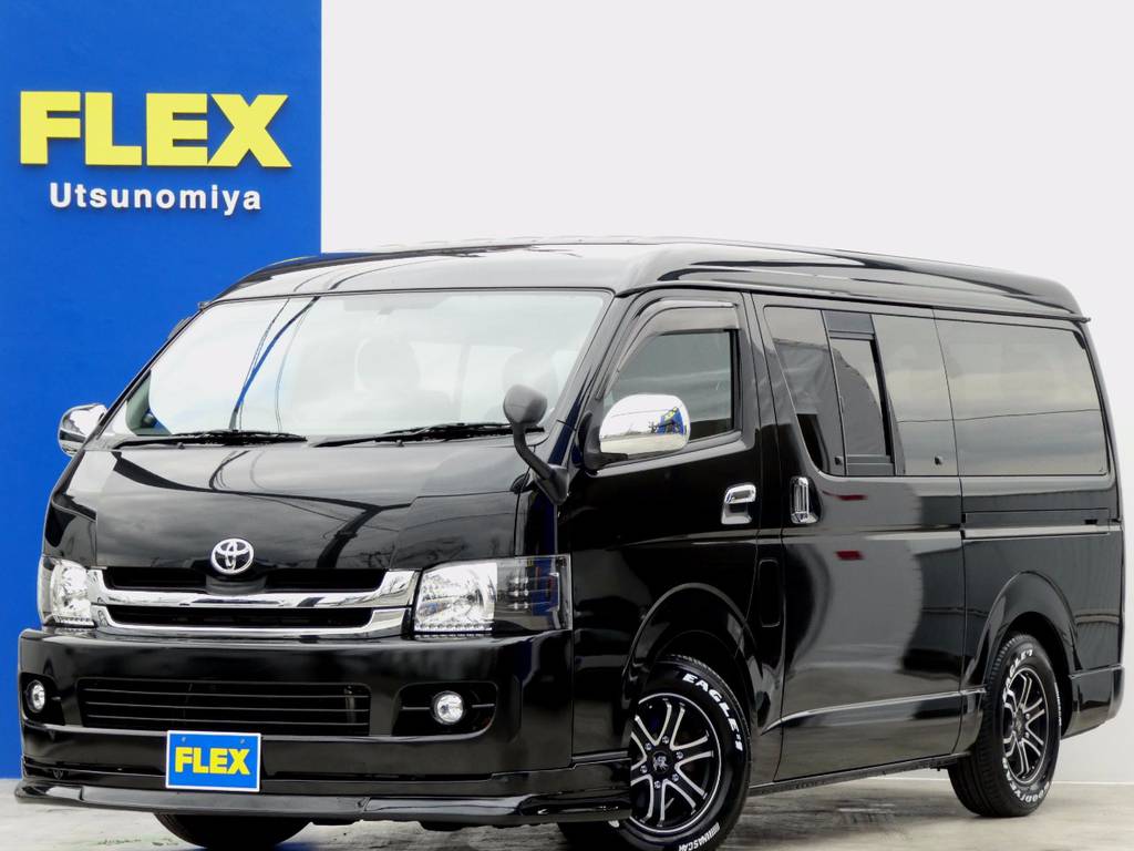 Ｈ２２年　ハイエース　４ＷＤ　ワゴンＧＬ　ブラックカスタムが入庫しましたよ！！