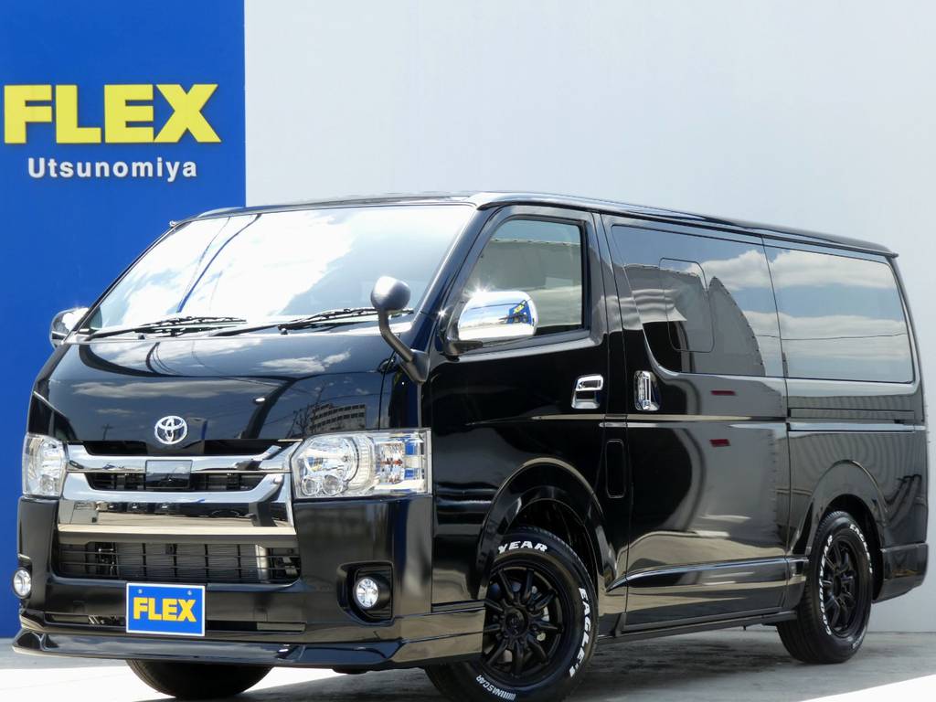 新車　ＴＳＳ付き　ハイエース　ダークプライム　４ＷＤディーゼルターボが入庫しましたよ！！