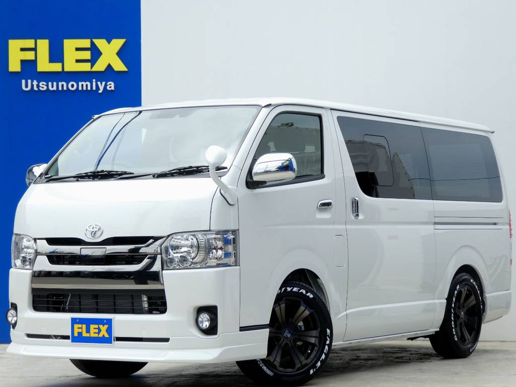 新車　ＴＳＳ付き　ハイエース　ダークプライム　２，８００ディーゼルターボが入庫しましたよ！！
