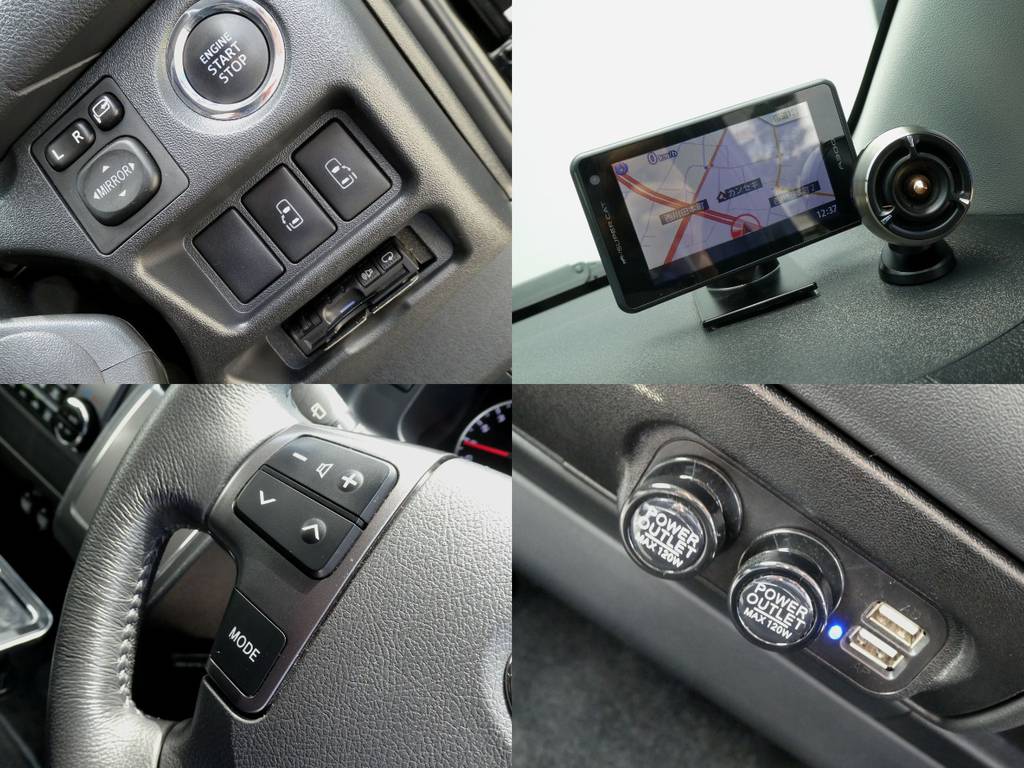 両側パワースライドドア　スマートキー　ユピテルレーダー探知機　ステアリングリモコン　ＵＳＢポート！！