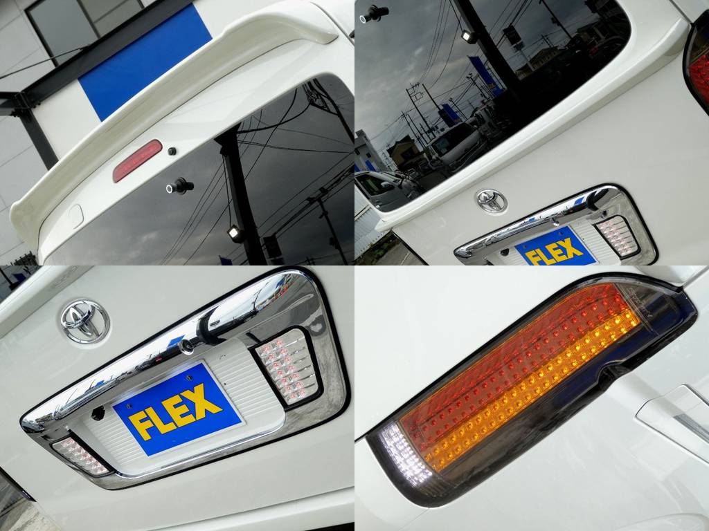 リアスポイラー　リアゲートスポイラー　ＬＥＤガーニッシュ　ステラＶＬＥＤテール！！