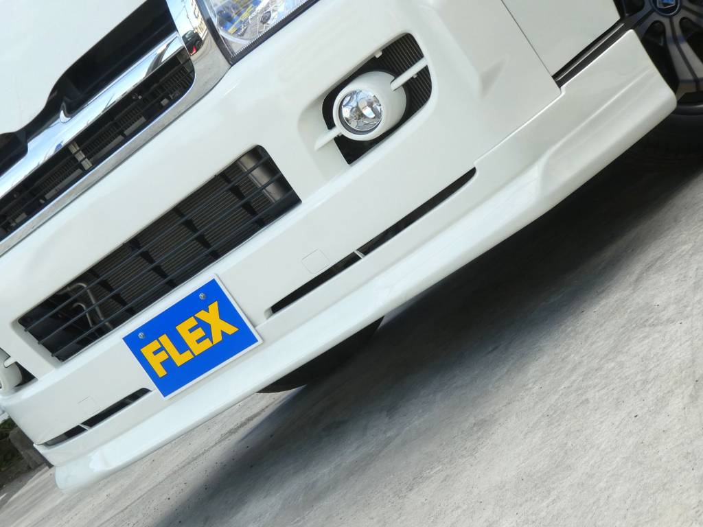 ＦＬＥＸオリジナルスポイラーがフロントフェイスを引き締めます！！