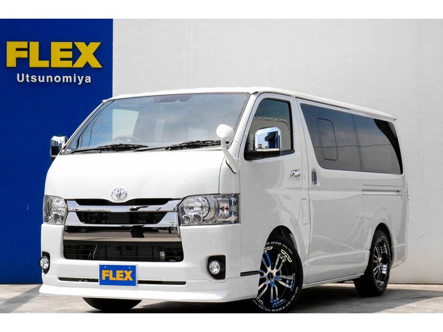 新型ハイエース　ダークプライムⅡ　ローダウン、足回りカスタム車両が完成いたしました。