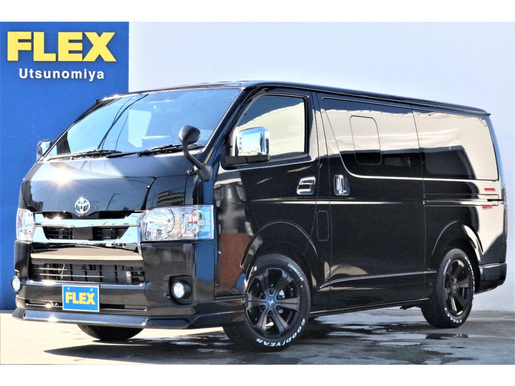 トヨタ ハイエースバン 2 8 スーパーgl ダークプライム ロングボディ ディーゼルターボ 車探しなら中古車 新車の専門店flex フレックス へ