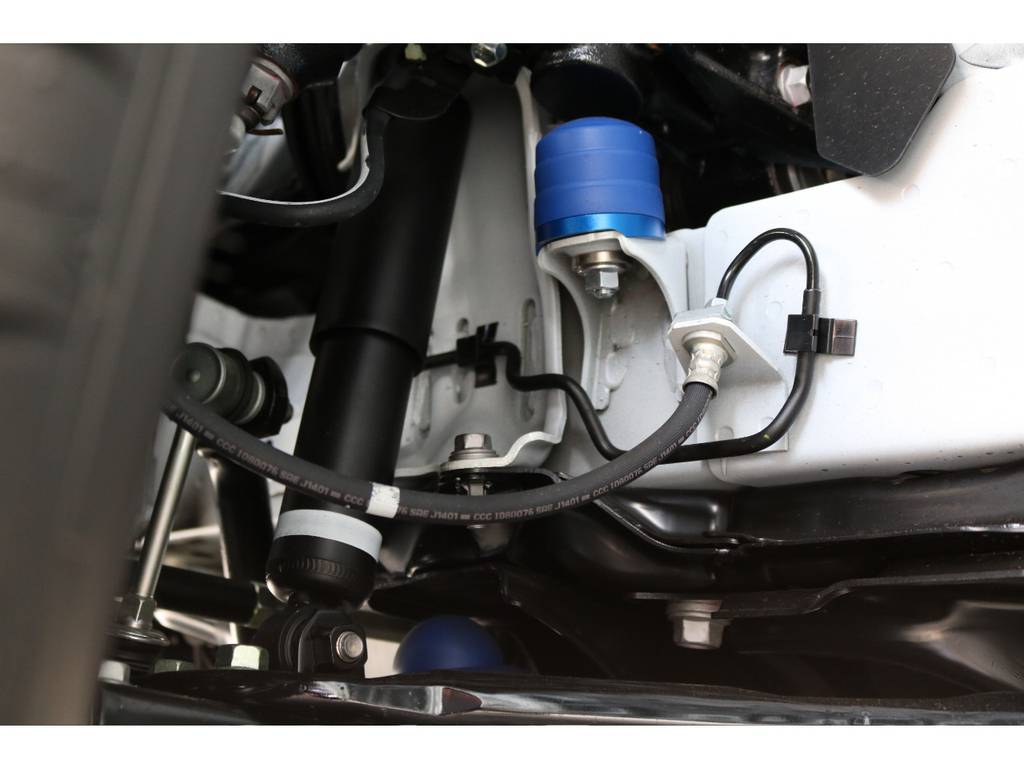 前後バンプラバーはクオリティ重視の玄武製を使用！乗り心地も抜群です！