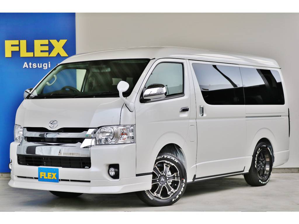 新車未登録トヨタ ハイエース 2.7 ワゴンGL ロング ミドルルーフ 4WD TSS付 内装架装ARRANGE R1　LEDヘッドライト＆プッシュスタート＆スマートエントリーシステム付き!!